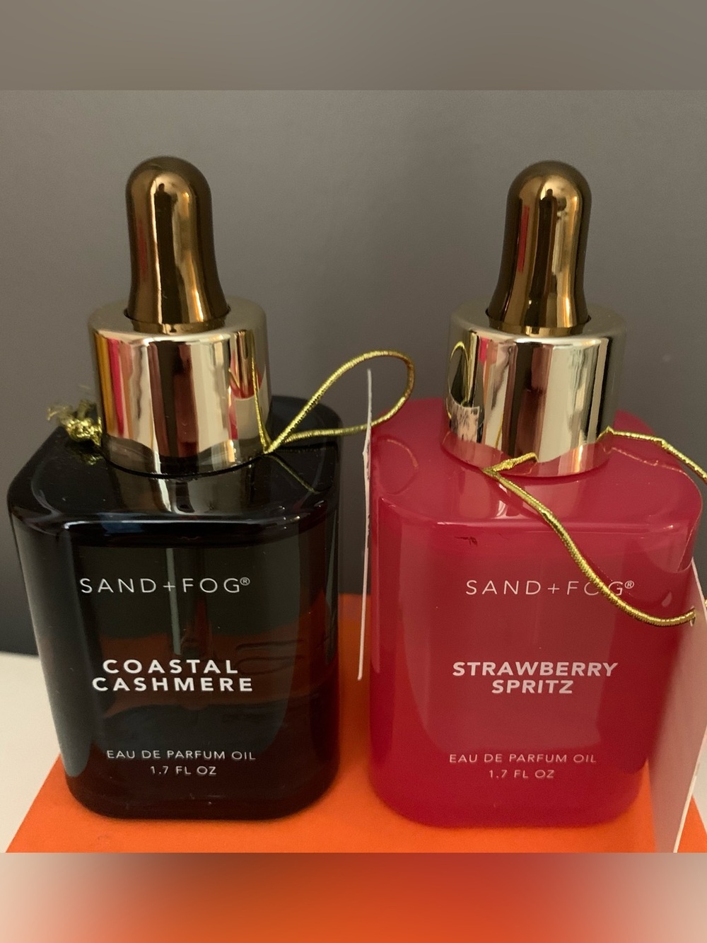 SAND+FOG Coastal Cashmere & Strawberry Spritz Body Oil Duo